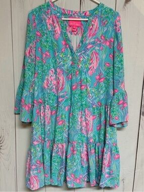 Lilly Pulitzer Gabriel Dress Amalfi Blue Size 6